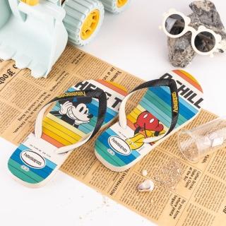 【havaianas 哈瓦仕最優惠】DISNEY STYLISH 白底黑帶(拖鞋 男鞋 夾腳拖 巴西 夏天必備 出遊)
