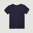 【Hang Ten】女裝-REGULAR FIT BCI純棉加州熊左胸刺繡短袖T恤(深藍)