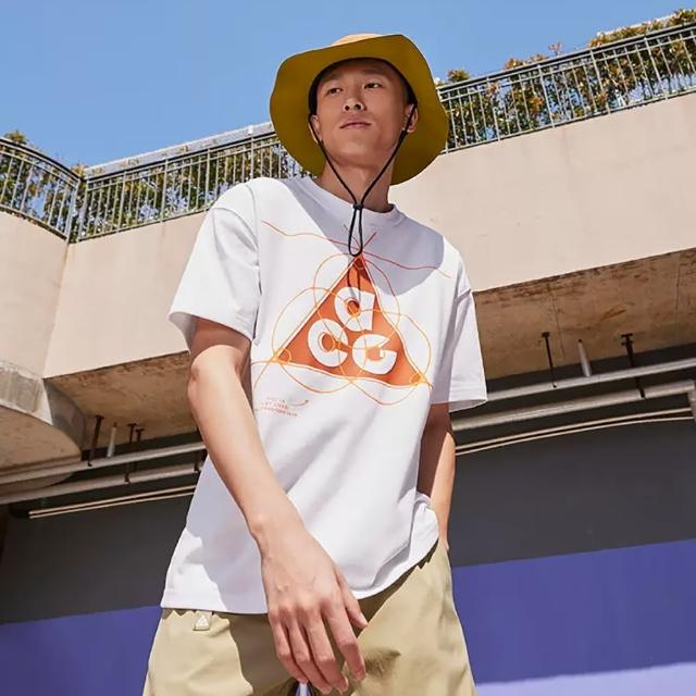 【NIKE 耐吉】寬鬆 戶外 速乾 短袖上衣 休閒 AS M NRG ACG TEE LEYLINE 男款 白(FB8120121)