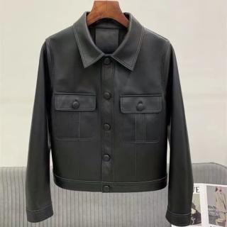 【巴黎精品】現貨+預購 真皮皮衣機車夾克(短版個性羊皮拉鍊機車夾克女外套4色v1ao31)