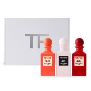 【TOM FORD】私人調香系列迷你珍藏禮盒12mlX3(失落櫻桃+禁忌玫瑰+蜜桃狂想-國際航空版)