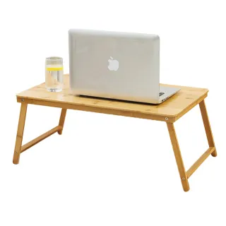 【picknew】床上可折疊實木80cm電腦桌(實心板材電腦桌 床上電腦桌 折疊邊桌 茶几 電腦桌 懶人桌)