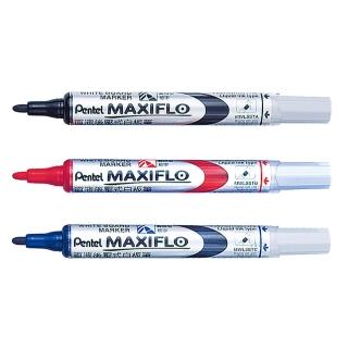 【Pentel 飛龍】直液後壓式白板筆 細字圓頭 /支 MWL5S(黑/紅/藍)
