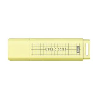 【TCELL 冠元】20入組-USB2.0 32GB 文具風隨身碟-奶油色