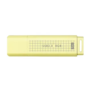 【TCELL 冠元】20入組-USB2.0 8GB 文具風隨身碟-奶油色