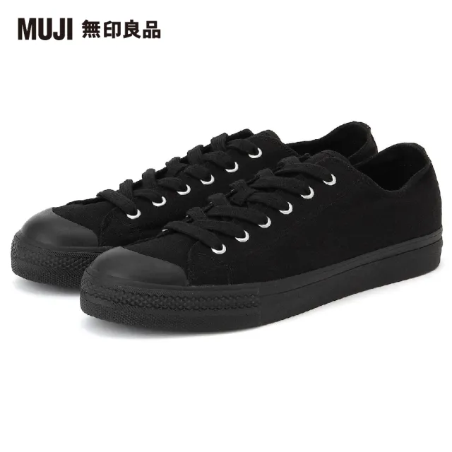 【MUJI 無印良品】撥水加工舒適休閒鞋(黑紋樣)