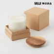 【MUJI 無印良品】附杯芬香蠟燭.木質花香味/200g