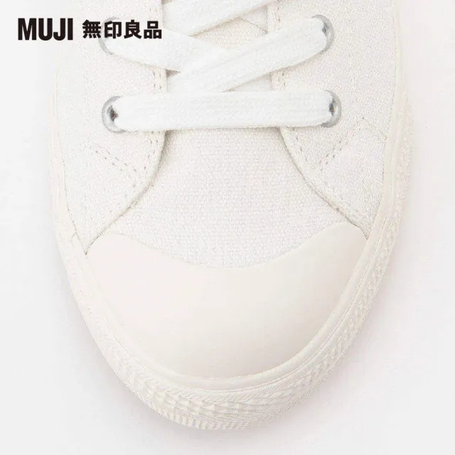 【MUJI 無印良品】撥水加工舒適休閒鞋(柔白)