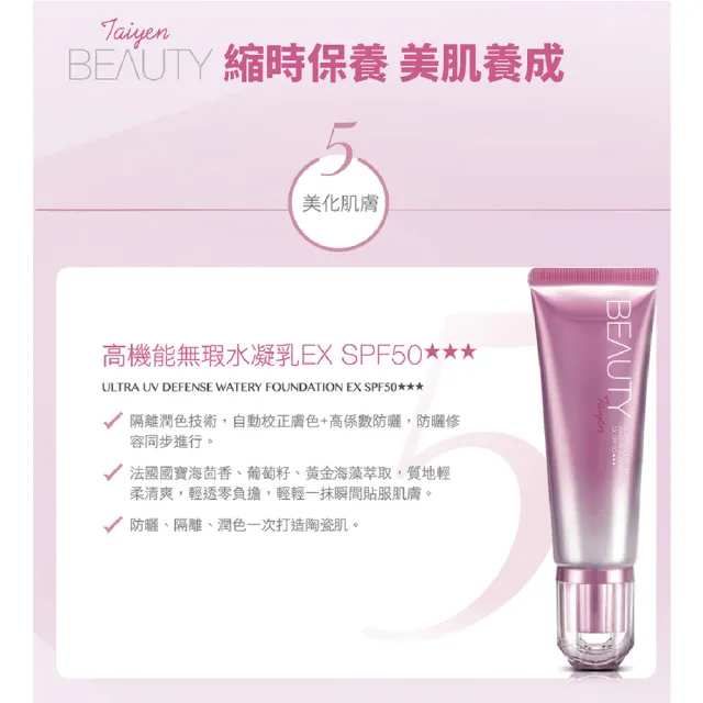 【台鹽生技】高機能無瑕水凝乳EX SPF50★★★(40ml)