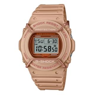 【CASIO 卡西歐】G-SHOCK 大地色系啞光金屬電子錶 DW-5700PT-5