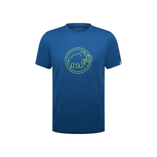 【Mammut 長毛象】QD Logo Print T-Shirt AF Men 快乾LOGO短袖T恤 男款 深冰藍PRT4 #1017-02012-50565