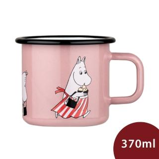 【Muurla】嚕嚕米馬克杯 琺瑯杯 水杯 嚕嚕米媽媽 玫瑰粉 370ml