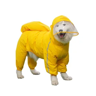 【旺喵福利社】中大型犬雨衣 寵物雨衣 全包式雨衣(寵物雨衣 透氣 全包式)