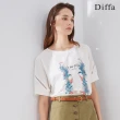 【Diffa】叢林風印花上衣-女