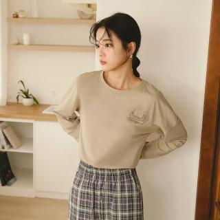 【OB 嚴選】咖啡廳家族前後印花設計長袖上衣 《KG1412》