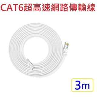 【FJ】CAT6超高速傳輸乙太網路線3M(適合ADSL/MOD/Giga網路交換器/無線路由器)