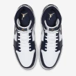 【NIKE 耐吉】Air Jordan 1 Mid Obsidian 白 男鞋 黑曜石 藍白休閒鞋 AJ1(554724-174)