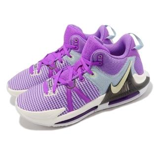 【NIKE 耐吉】籃球鞋 LeBron Witness VII EP 男鞋 紫 藍 LBJ Fuchsia Dream(DM1122-500)