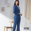 【SST&C 出清３５折】藍色修身版直筒西裝褲7261911005
