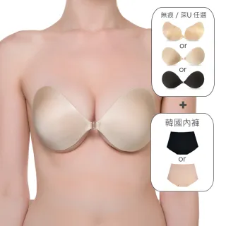【NuBra 絕世好波】隱形胸罩 Seamless無痕輕薄款+內褲組
