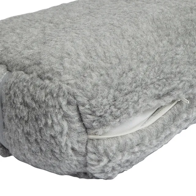 【Manduka】Wool Rectangular Bolster 羊毛瑜珈抱枕 - Grey(瑜珈枕)