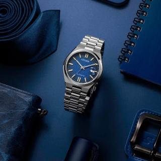 【CITIZEN 星辰】Mechanical 漸層藍 機械錶 男錶 手錶(NJ0151-88L/40mm)