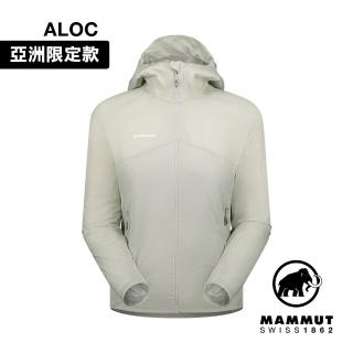 【Mammut 長毛象官方直營】Convey WB Hooded Jacket AF 輕量防潑水連帽風衣外套 女款 鉑金灰 #1012-00540