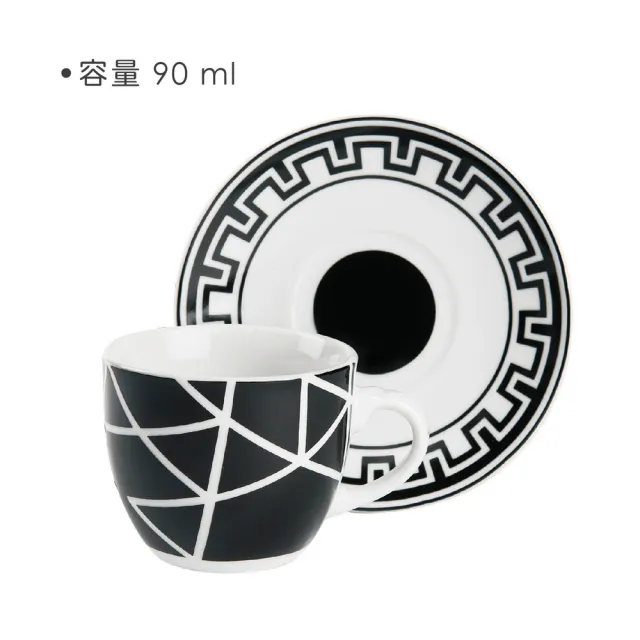 【EXCELSA】義大利 Emily濃縮咖啡杯碟組6入 90ml / 義式咖啡杯 午茶杯