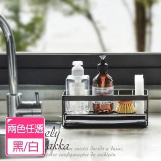 【Homely Zakka】日式簡約鐵藝多功能海綿瓶罐置物架/收納架/瀝水架 2色任選(收納架 瀝水架 廚房置物架) 雙1