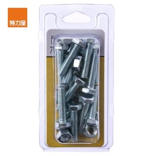 【特力屋】735 六角機械牙螺絲 附帽 M6X25mm 15組