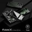 【Ringke】三星 Galaxy S23 Ultra 6.8吋 Fusion X 防撞手機保護殼 黑 迷彩黑(Rearth 軍規防摔 手機殼)