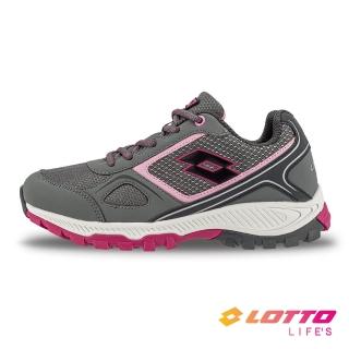 【LOTTO】女 CROSS RUN 越野跑鞋(灰/粉-LT3AWR8178)