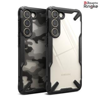 【Ringke】三星 Galaxy S23 6.1吋 Fusion X 防撞手機保護殼 黑 迷彩黑(Rearth 軍規防摔 手機殼)
