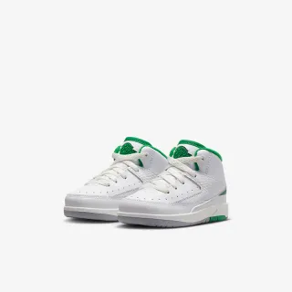 【NIKE 耐吉】籃球鞋 運動鞋 JORDAN 2 RETRO TD 嬰幼 白綠(DQ8563103)