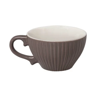 【EXCELSA】Parisienne新骨瓷濃縮咖啡杯 灰棕90ml(義式咖啡杯 午茶杯)