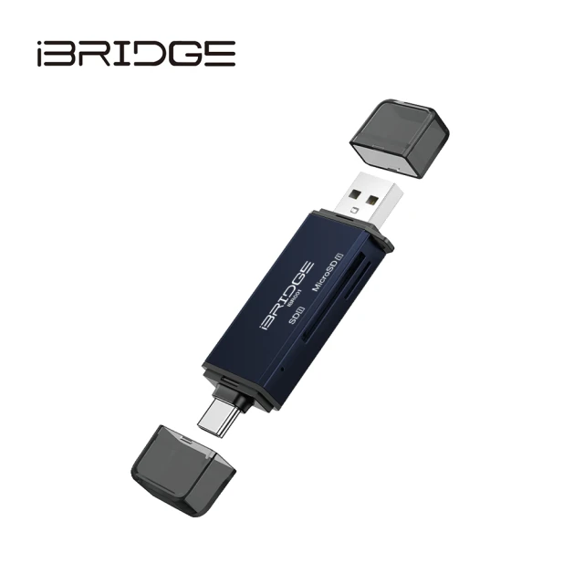 【iBRIDGE】Type-C+USB3.0多功能OTG讀卡機(IBR001)