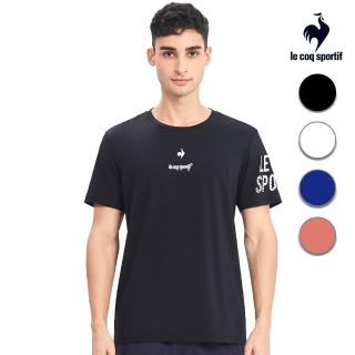【LE COQ SPORTIF 公雞】官方直營 S.Cafe環保科技咖啡紗運動Training短袖T恤 中性-4色-LWR23601