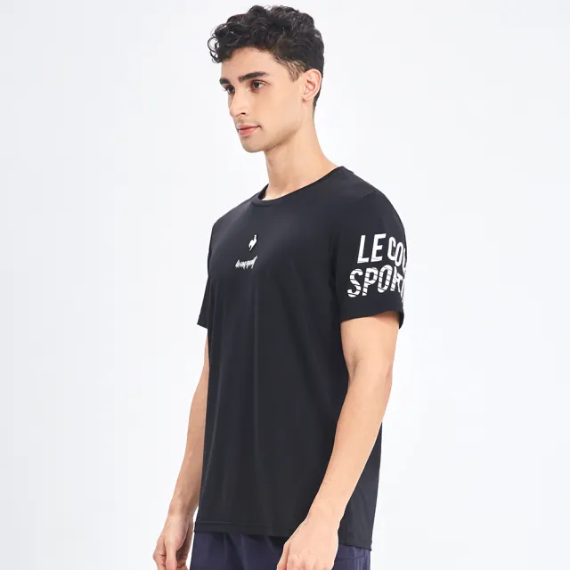 【LE COQ SPORTIF 公雞】S.Cafe環保科技咖啡紗運動Training短袖T恤 中性-4色-LWR23601