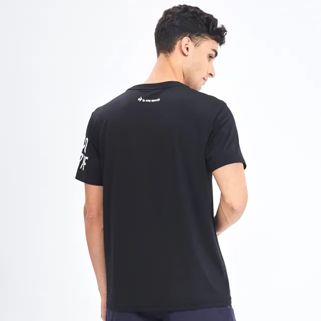 【LE COQ SPORTIF 公雞】S.Cafe環保科技咖啡紗運動Training短袖T恤 中性-4色-LWR23601