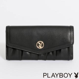 【PLAYBOY】翻蓋長夾 Clouds系列(黑色)