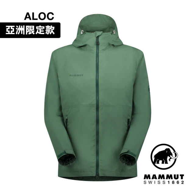 Mammut 長毛象 Hiking WB Hooded Jacket AF Men 健行防風連帽外套 男款 深玉石綠 #1012-00391