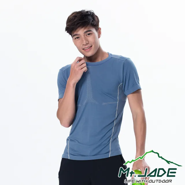 【Mt. JADE】男款 Evolution短袖無縫衣 運動時尚/吸濕排汗(2色)