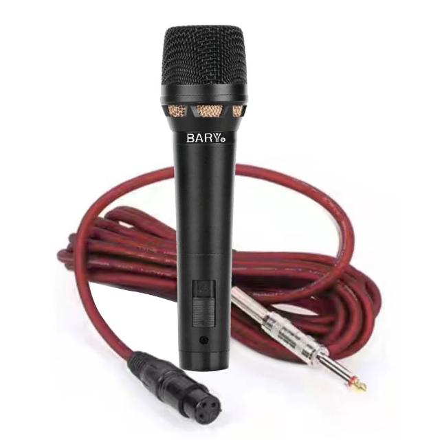 【BARY】專業型動圈式高檔金屬感有線型麥克風(2組裝 SS-06II)