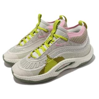 【NIKE 耐吉】籃球鞋 Cosmic Unity 3 EP 男鞋 米白 粉紅 綠 襪套 環保材質 中筒(DV9088-001)