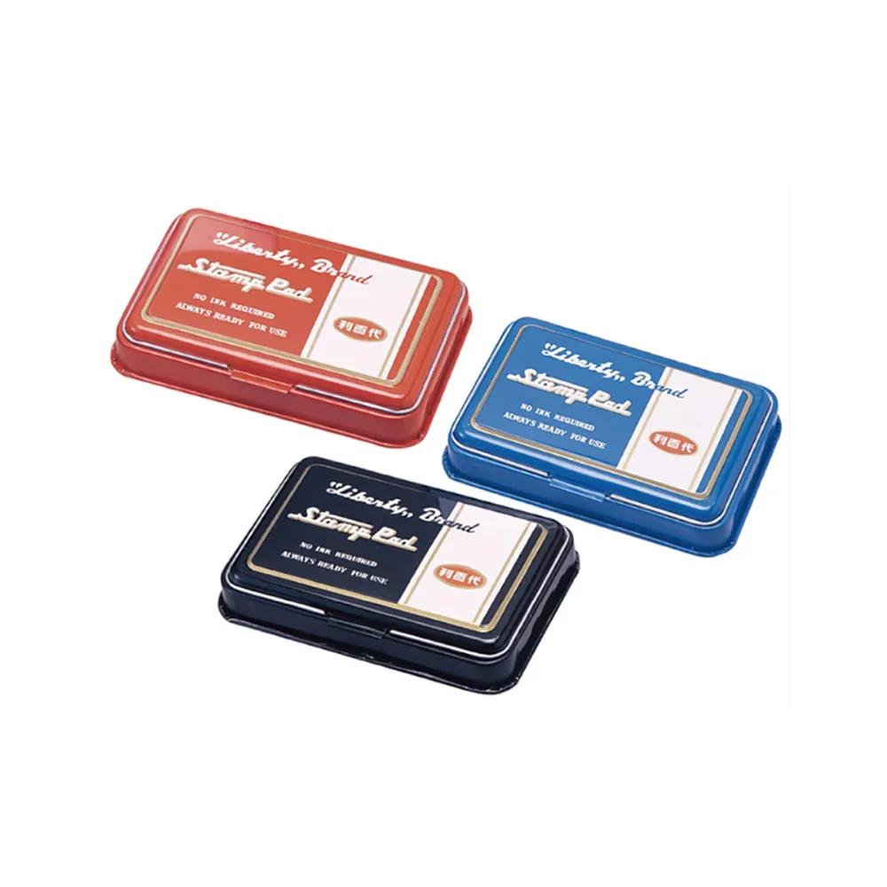 【LIBERTY】利百代 打印台-中 80x47mm / 個(黑/紅/藍)