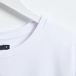 【SOMETHING】女裝 叢林剪影LOGO印花短袖T恤(白色)