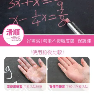 【Finger Pop 指選好物】塑膠/不鏽鋼粉筆套4入組(粉筆套 自動彈出 粉筆夾 磁鐵粉筆夾 磁吸粉筆夾)