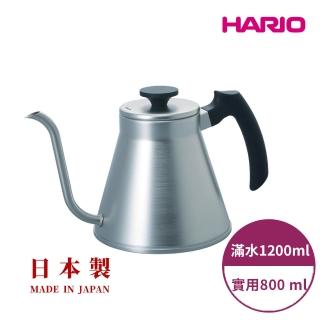 【HARIO】V60白金不鏽鋼菲特細口壺800ml(手沖咖啡 手沖壺 hario官方)