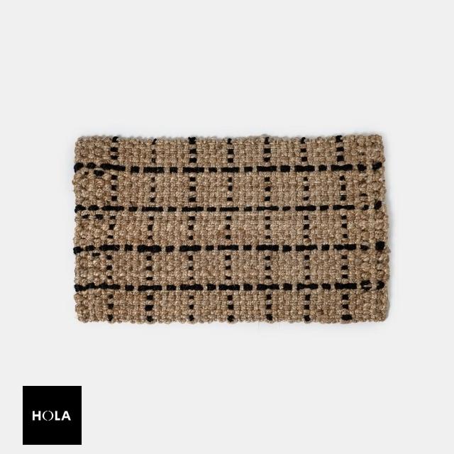 【HOLA】黃麻踏墊45x76方格