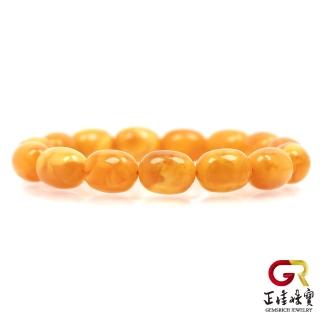 【正佳珠寶】蜜蠟琥珀 頂級花蜜蠟 福祿棗珠 16g 花蜜蠟手珠｜日本彈力繩(附鑑定證書)